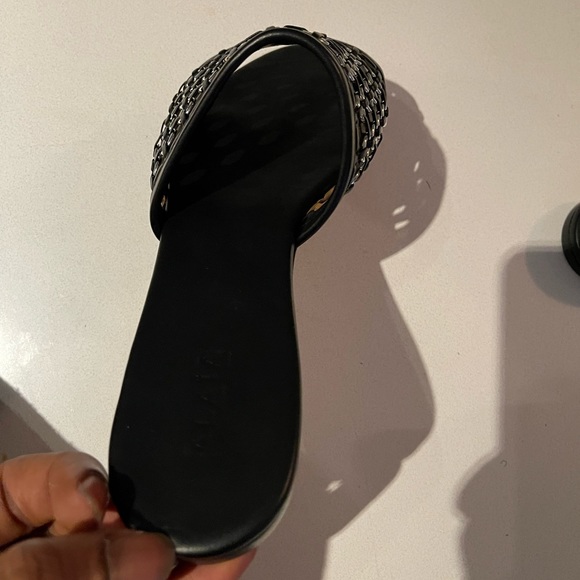 ALAÏA- Black Braided Eyelet Sandals - Picture 9 of 16